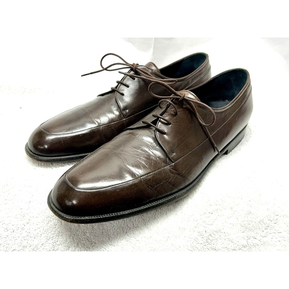 Bragano Men's C03231 Brown 11 M Leather Oxford Dress Shoes